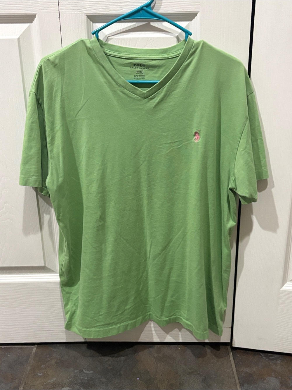 Polo by Ralph Lauren Light Green V-Neck Tee